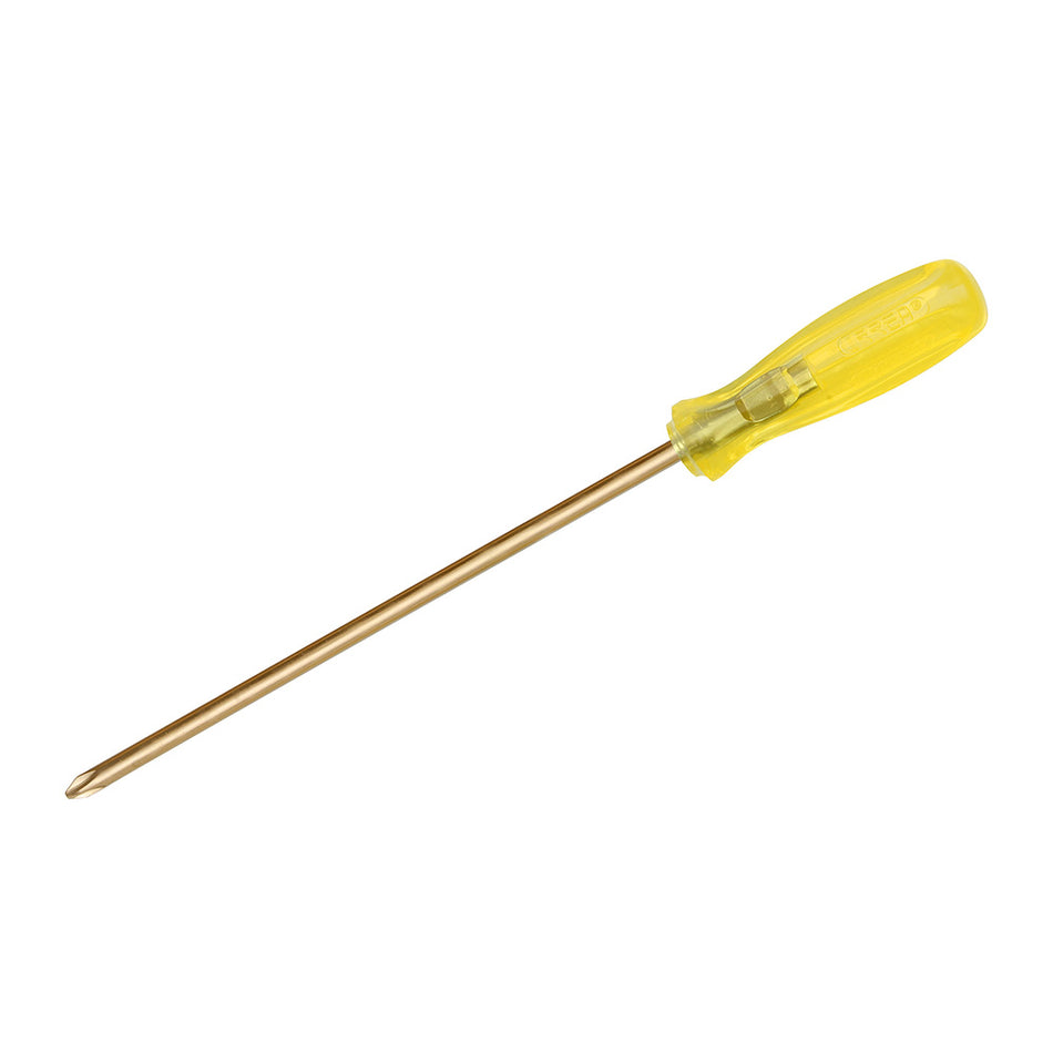 DESTORNILLADOR DE BRONCE ALUMINIO ANTICHISPA CON MANGO AMBAR PUNTA PHILLIPS DE 3 SKU UH9686