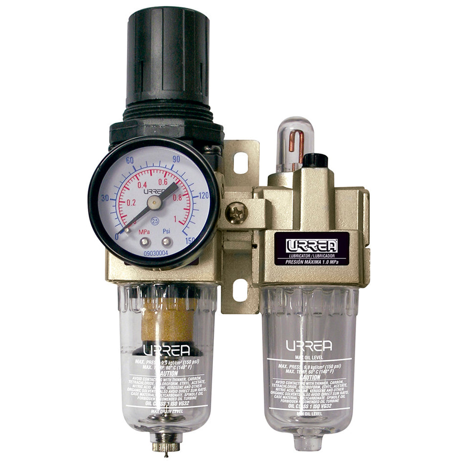 FILTRO REGULADOR Y LUBRICADOR DE AIRE 3 8 NPT SKU UPWL3