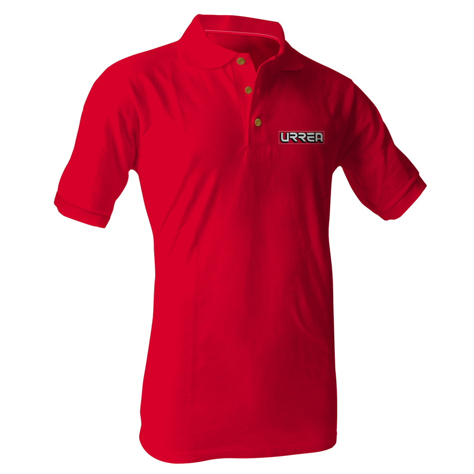 Playera tipo polo para caballero color rojo talla M SKU URRPORM