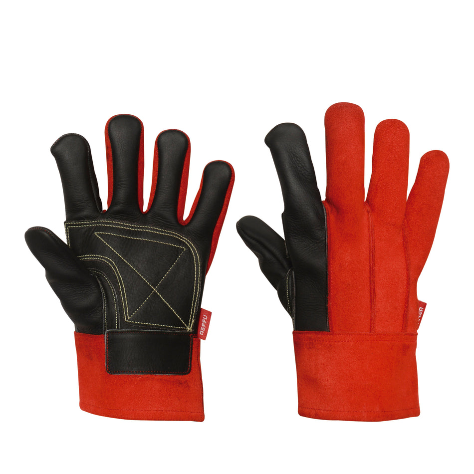 Guantes de carnaza para operador unitalla SKU USGLO