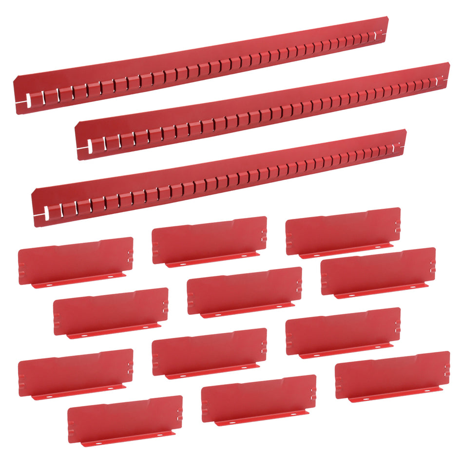 JUEGO DE SEPARADORES DE GAVETA 6 SERIE X 15 PIEZAS SKU X28-S6