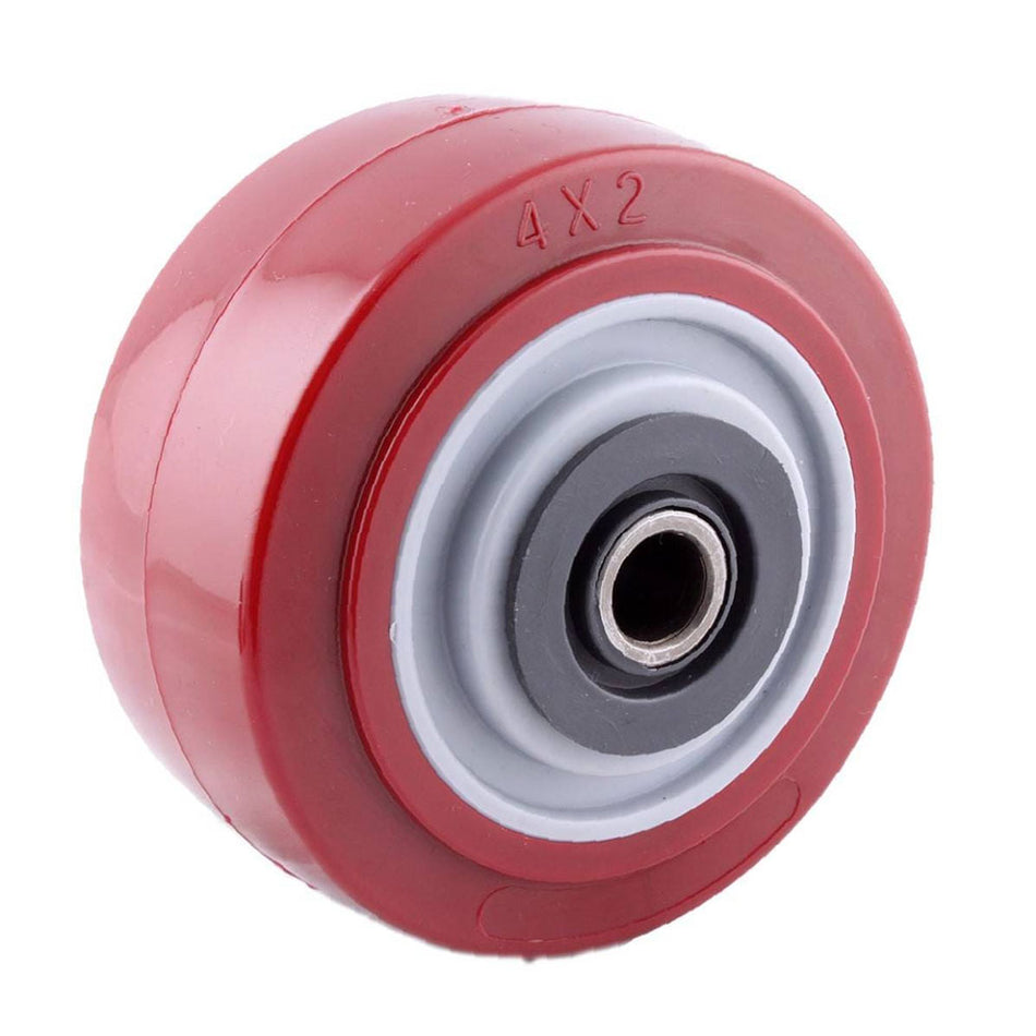 RUEDA MARRON PU 6X2" C/BALERO Y 2 CUBIERTAS PLASTICAS SKU Y-1046-1500