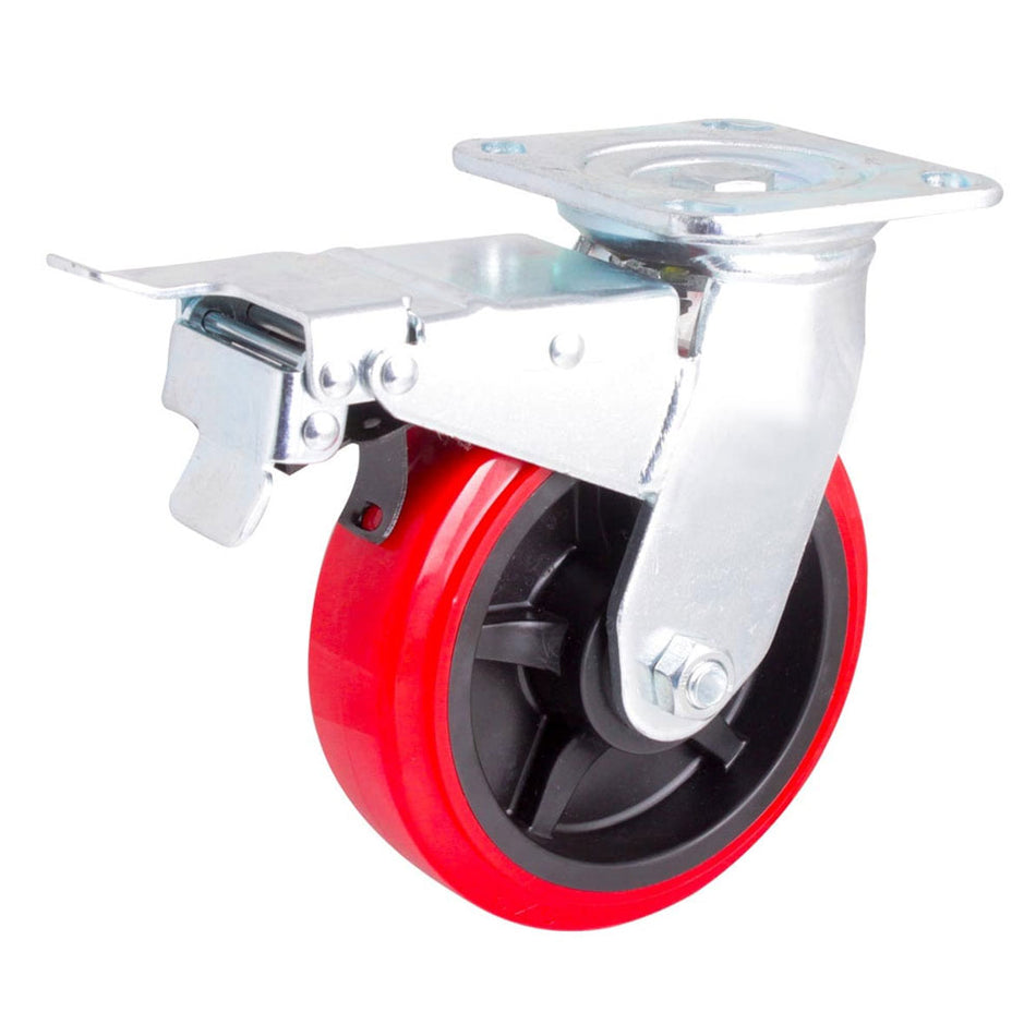 RODAJA PU C/PP GIRA. C/FRENO TOTAL 6 X 2" SKU Y-1053-1500