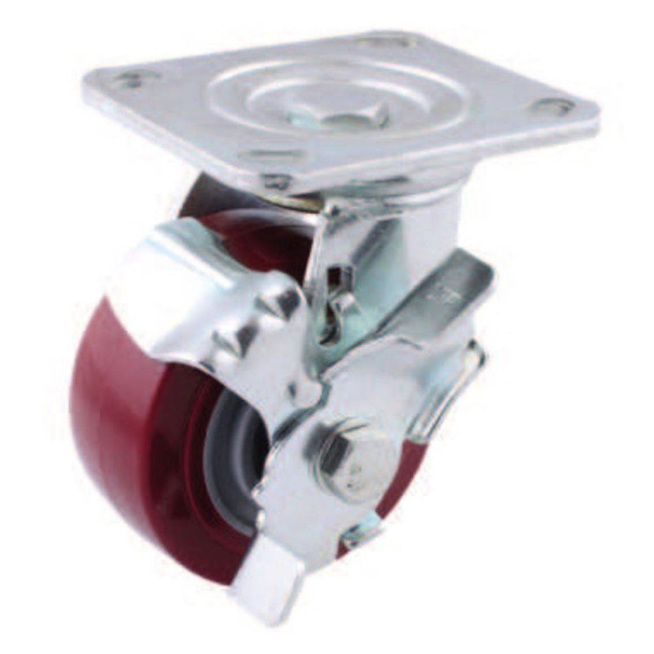 RODAJA MARRON PU GIRA. C/FRENO 8X2" SKU Y-1066-2000
