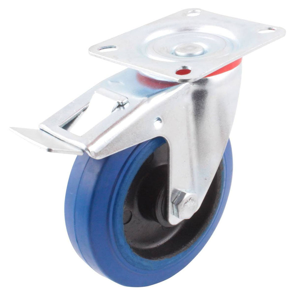 RODAJA GIRA. C/FRENO DE GOMA AZUL 5" X 1-1/4" SKU Y-1092-1250