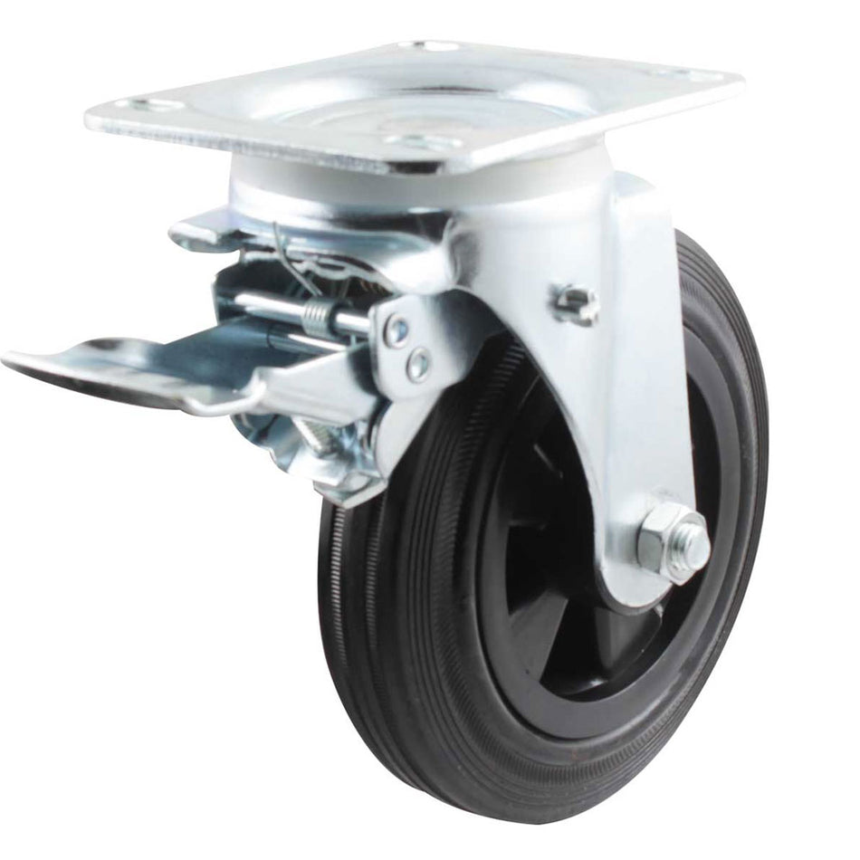 RODAJA DE HULE GIR. C/CENTRO DE PP C/FRENO 200MM X 50MM SKU Y-2027-2060