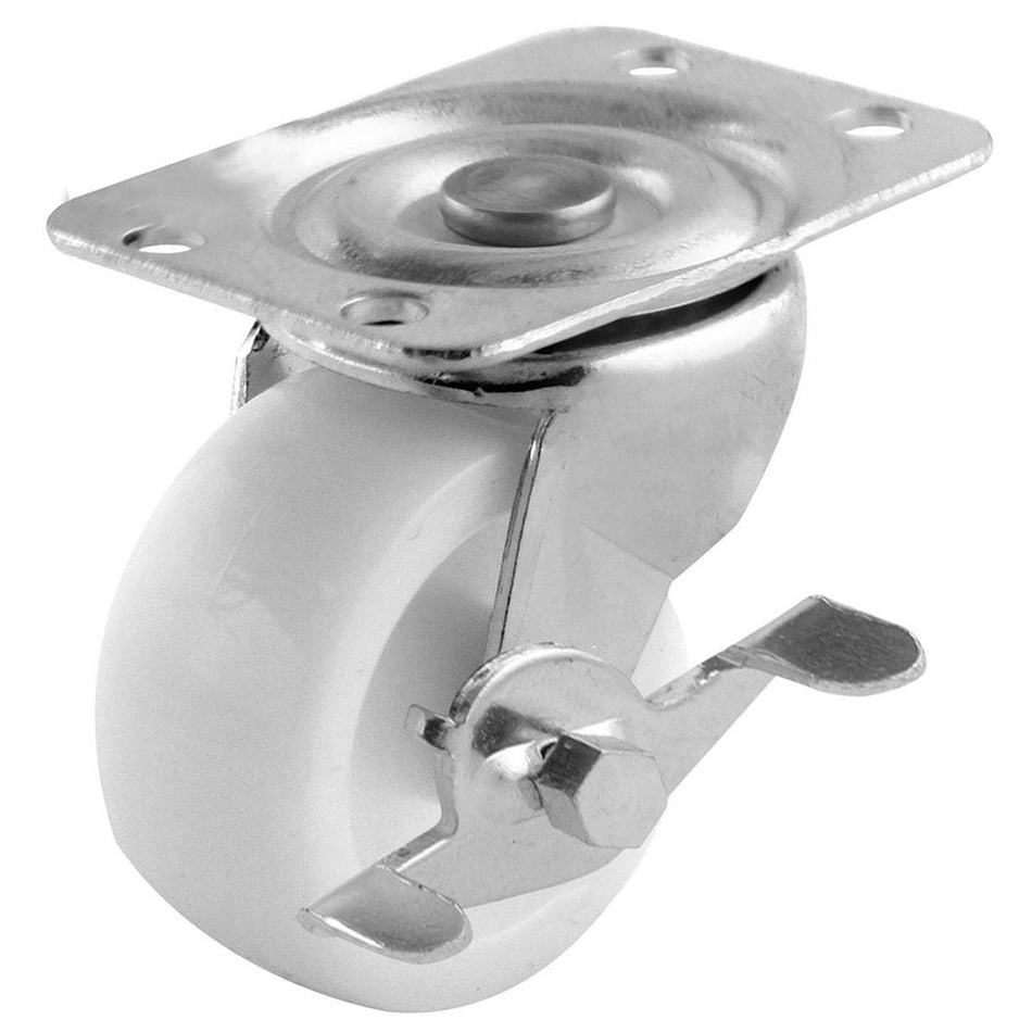 RODAJA NYLON 2-1/2" X 7/8" GIRA. C/FRENO SKU Y-2036-650
