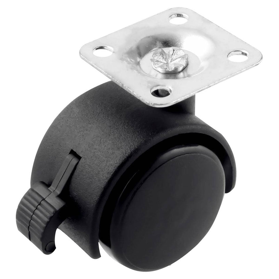 RODAJA TIPO YOYO PLACA C/FRENO 40MM X 40MM (PRECIO X PIEZA - EMPAQUE C/4 PZAS) SKU Y-2131-400