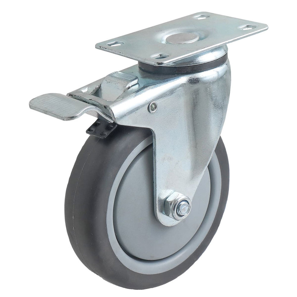 RODAJA DE TPR CON PP GIRATORIA CON FRENO 3X1-1/4" SKU Y-4034-0770