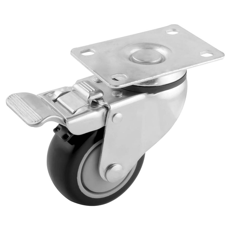 RODAJA PU /PP P/SUPER GIRA. C/FRENO 77X32MM SKU Y-4093-770