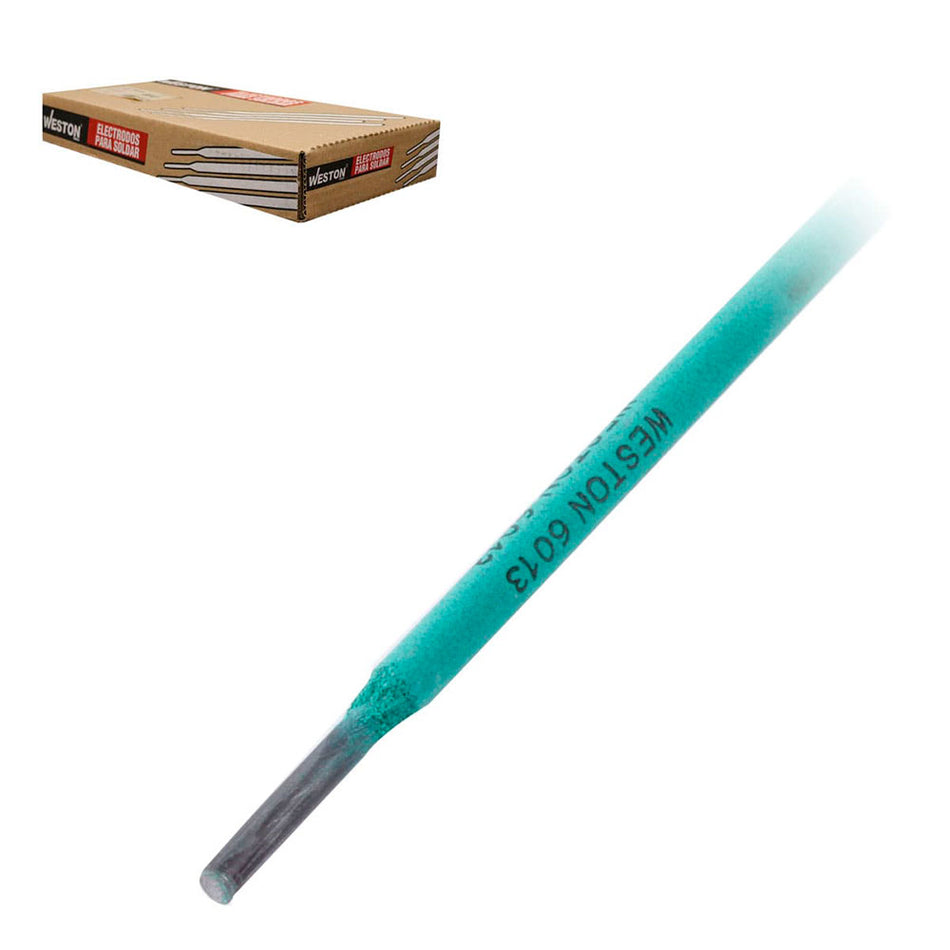 ELECTRODO PARA SOLDAR 6013 1/8"- 350MM 10KG VERDE SKU Z-62460-100