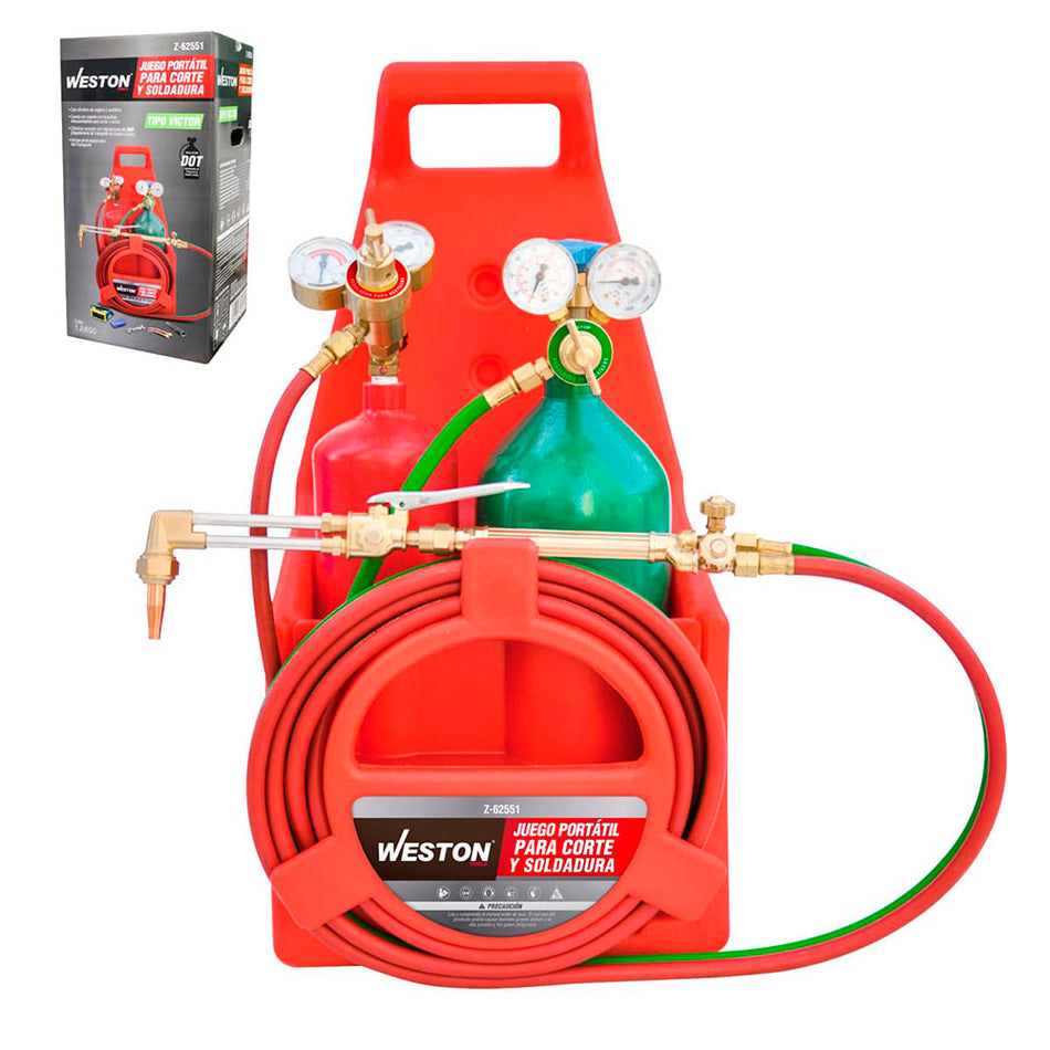 JUEGO PORTATIL PARA CORTE Y SOLDADURA TIPO VICTOR SKU Z-625510