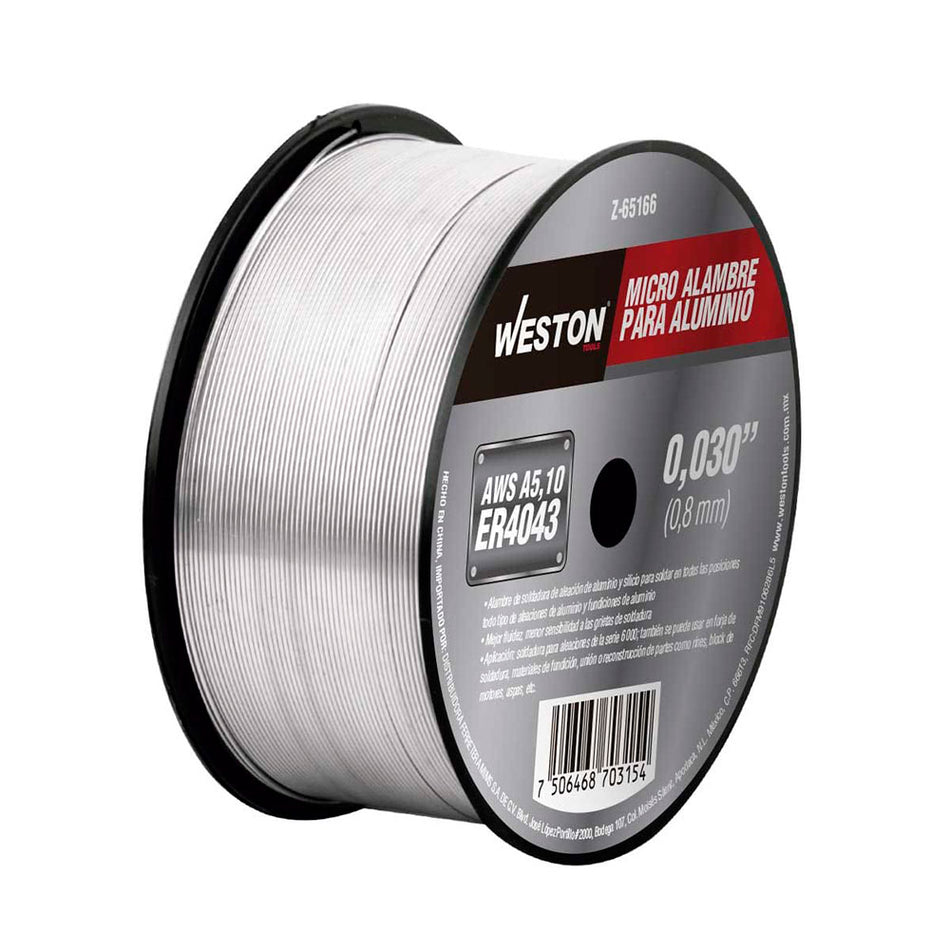 MICRO ALAMBRE P/ALUMINIO 4043 .030" (.5KG) SKU Z-651660