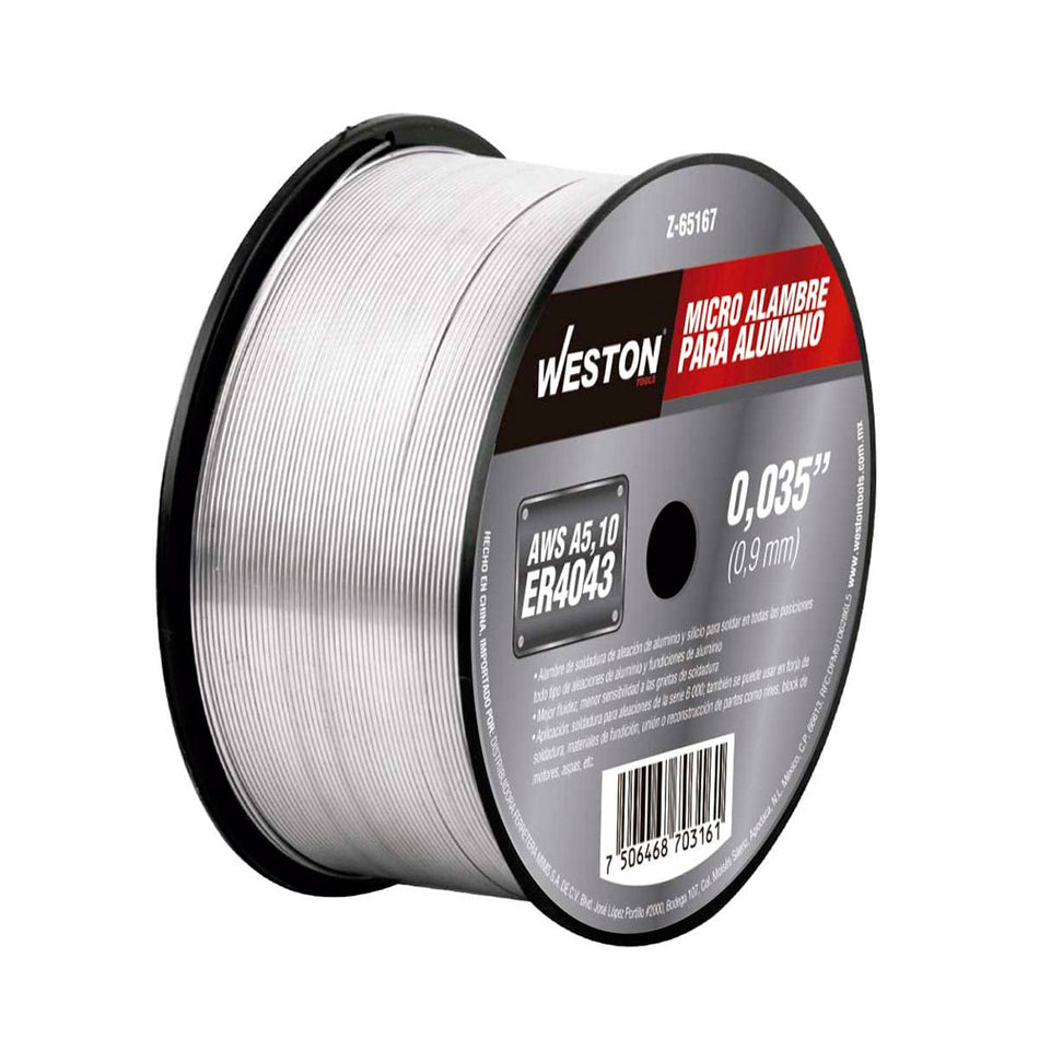 MICRO ALAMBRE P/ALUMINIO 4043 .035" (.5KG) SKU Z-651670