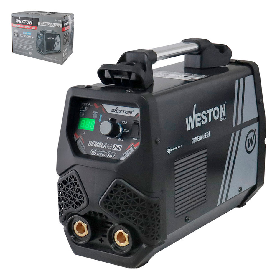 INVERSOR MMA 200AMP 110/220V 1 FASE IGBT C/LIFT TIG SKU Z-670100
