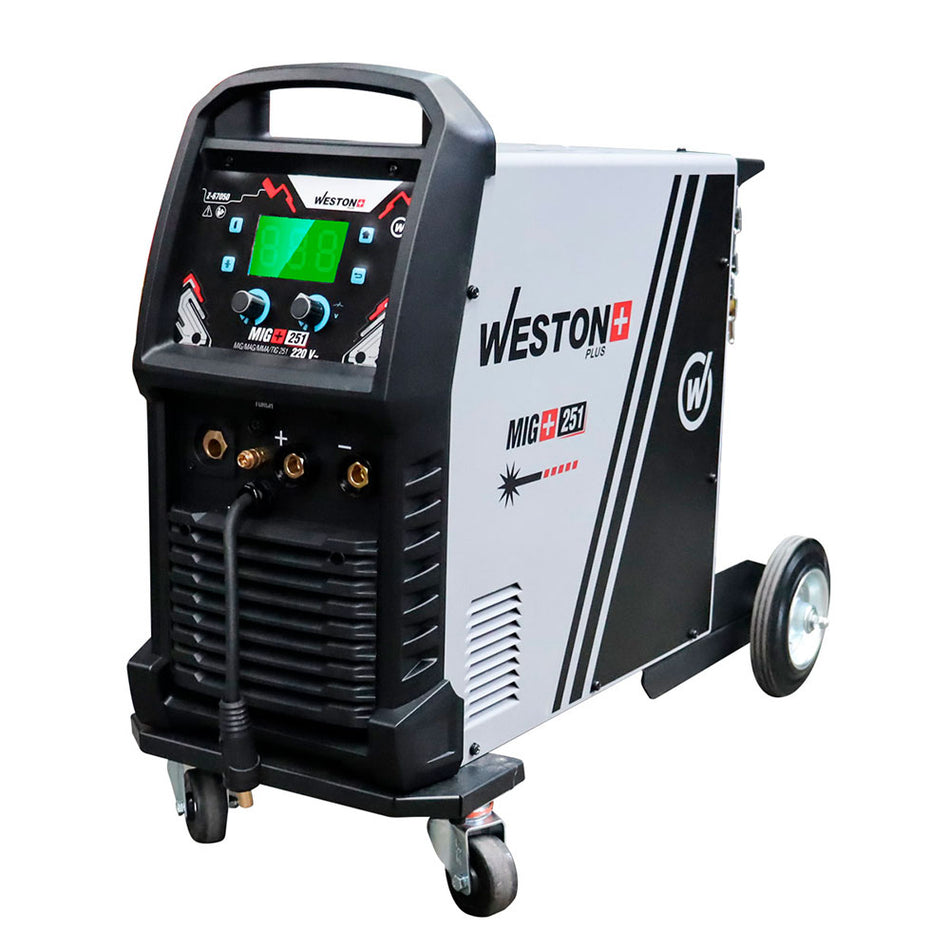 INVERSOR MIG/MAG/MMA/TIG 251 AMP 220V 1 FASE P/15KG PLUS SKU Z-670500
