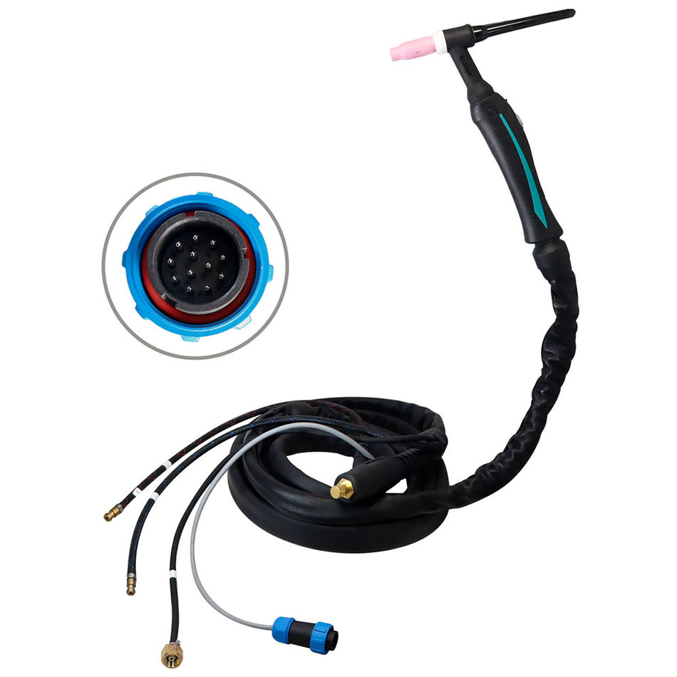 ANTORCHA TIG S18 PRO-GRIP T/EUROPEO 300 A (AC) 400 A (DC) P/Z-67170 SKU Z-680440