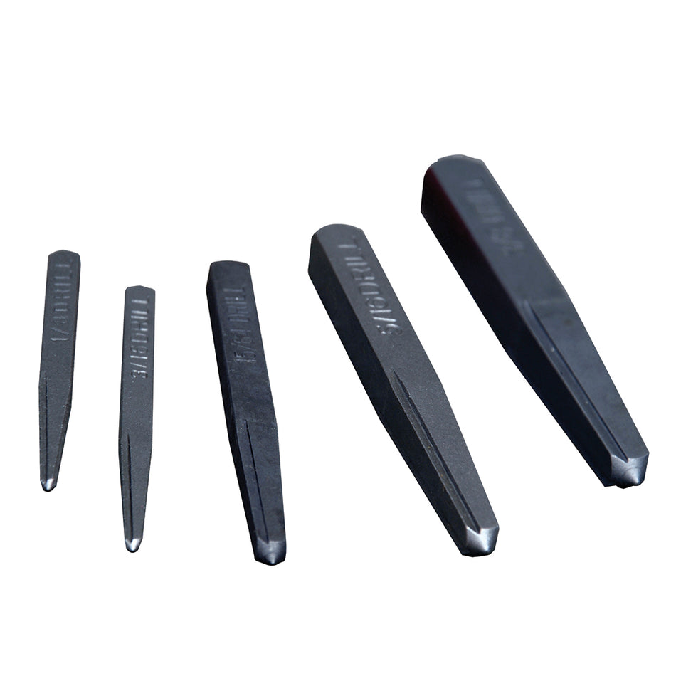 JUEGO DE EXTRACTOR RECTOS PARA TORNILLOS, 5 PIEZAS  SKU 9500A