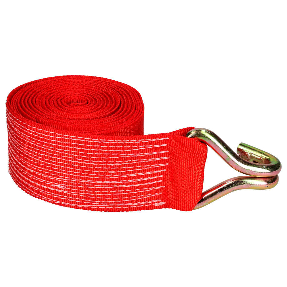 BANDA PARA MALACATE CON GANCHO DE ALAMBRE 4" X 9 M  SKU BAMA9